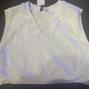 White H&M cropped sweater vest size XL